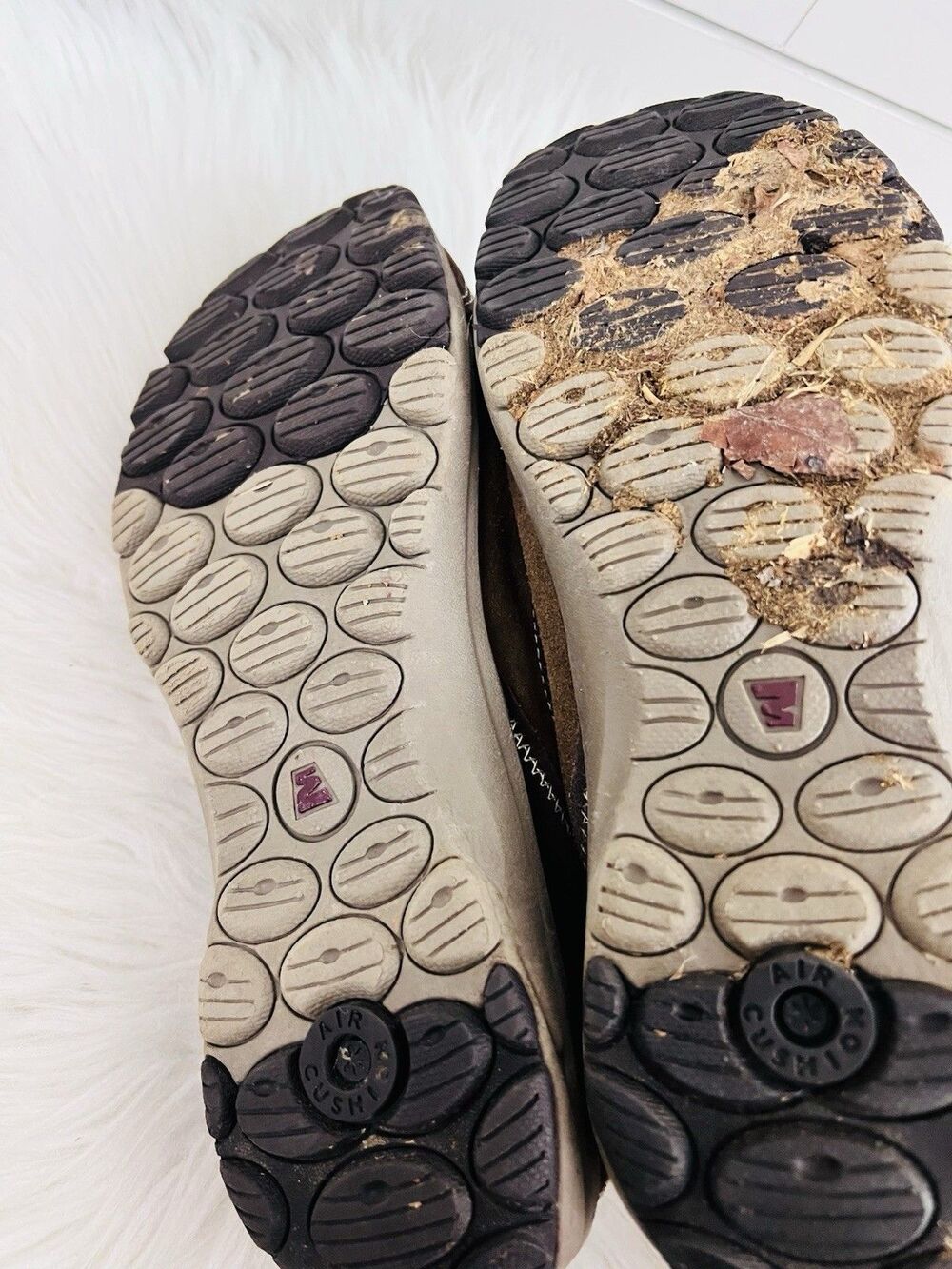 Merrell Kamori Dark Earth Brown Suede Slip On Mocs Loafers Shoes Womens Size 9 - Picture 5 of 6